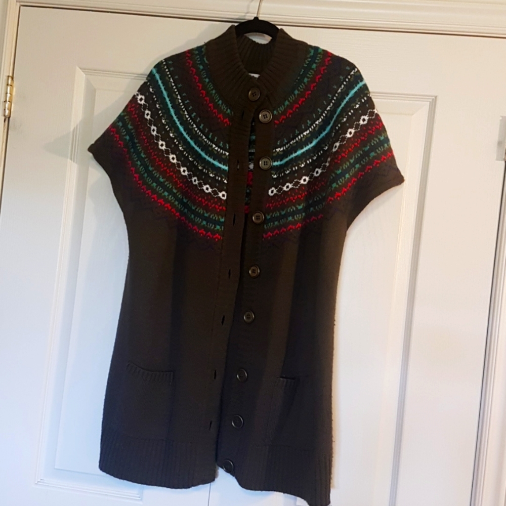 Ladies 1X Cardigan Sweater